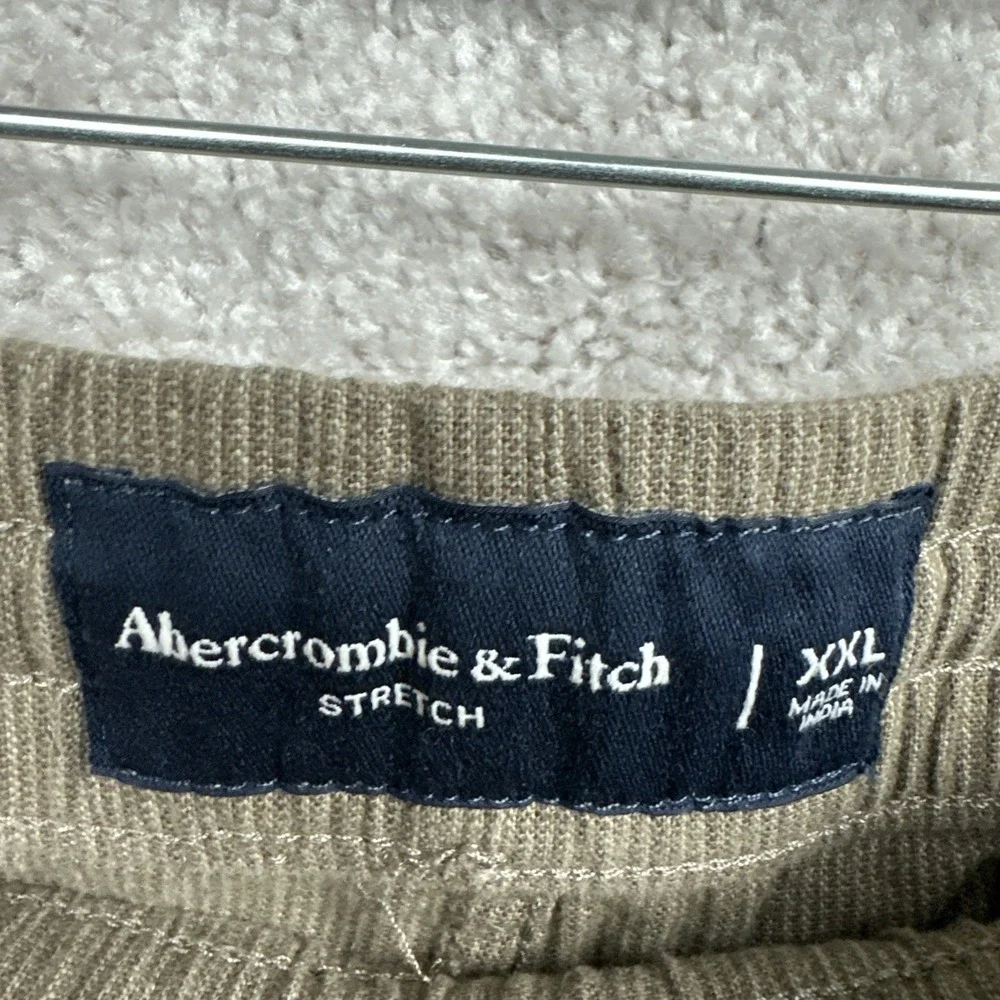 Men's Abercrombie & Fitch Pull-On Shorts‎ XXL Brown Textured Elastic Waist NWT